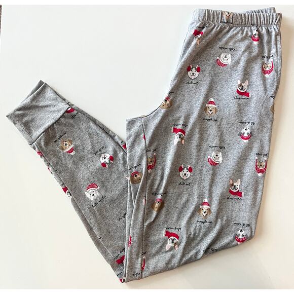 Women's Christmas Dogs Pajama Pants - Picture 1 of 2